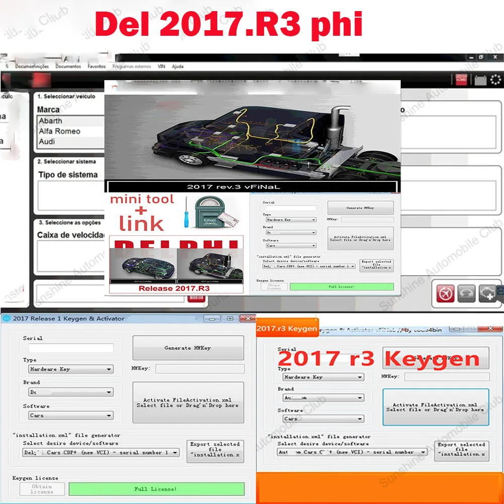 

Новейший инструмент для ремонта активатора Delphis 2017 r3 Keygen. Новейшее программное обеспечение 2017.r3 Keygen del-phis multidiag Ключ с автомобилем и грузовиком.