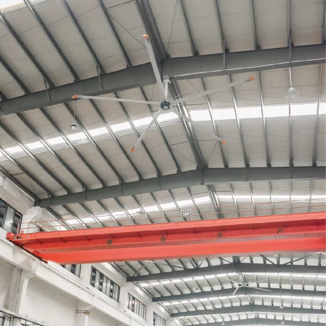 Vfans Hot Selling Large Auditorium Top Ceiling Fan Silent Stable Wind Industrial Fan for Public Place Industry
