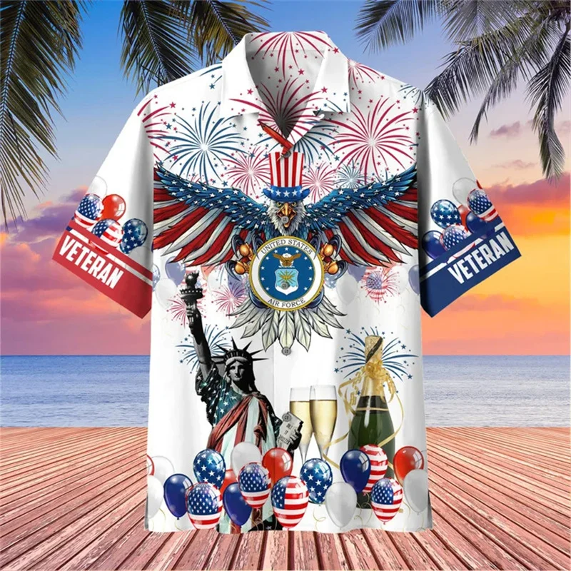 New Summer 3D UNITED STATES Soldiers Armys Printed Shirts For Men Veterans Graphic Short Shirts Vintage Cool Fashion Top Clothes