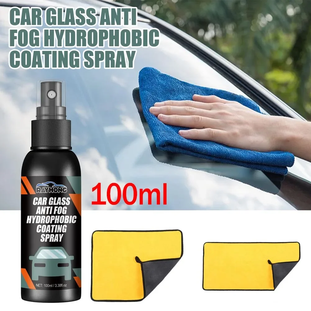 100ml Anti-Rain for Cars Glass Water Repellent Spray Auto Windshield Mask Hydrophobic Anti-fog Agent for Auto Cleaning