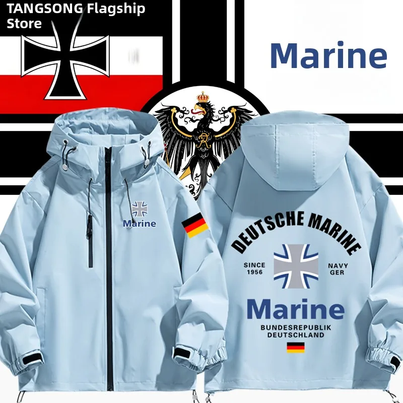 Chaqueta informal de las fuerzas especiales de la Marina de Alemania, con cremallera, a prueba de viento, de poliéster, nailon y fibra Cosite, estilo moderno.