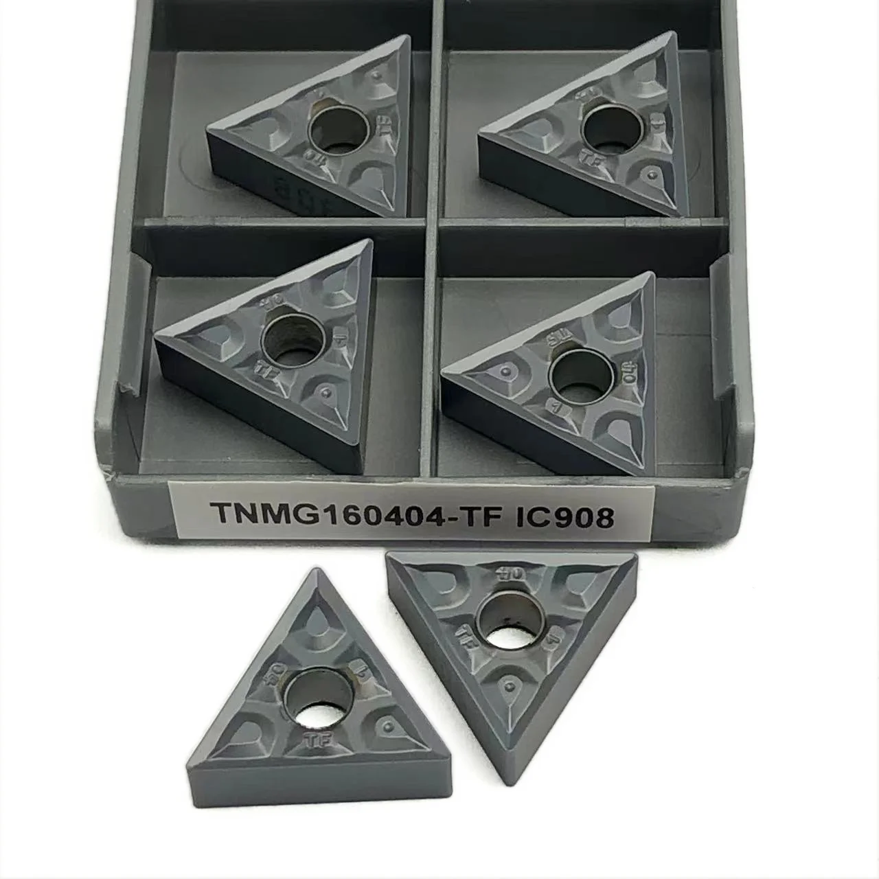 TNMG160404 TF IC907 908 TNMG160408 TF IC907 908 insertado en metal duro, herramientas de torneado para torneado externo insertado