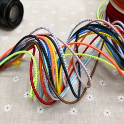 6Yard Colorful Reflective 2.5mm Round Elastic Band Cord Elastic Rope Rubber Band Elastic Line DIY Shoelace Sewing Accessories