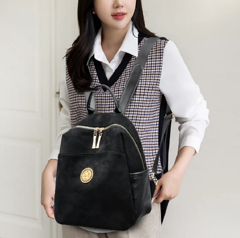 New Luxury Large Capacity Fashion Travel Backpacks Women's Casual Leather Shoulder Bags Totes School Bag Messenger Backpack