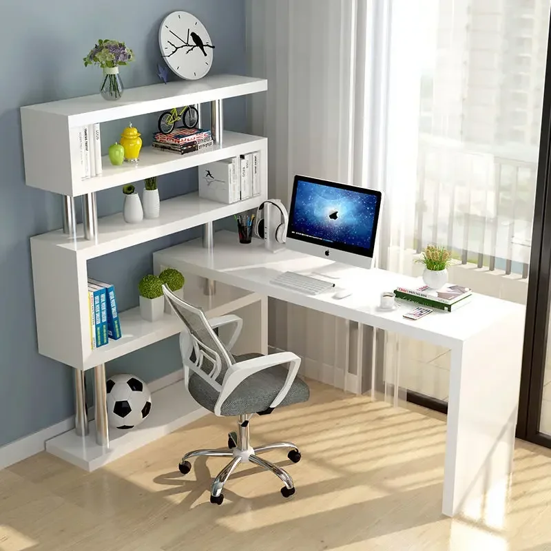 2026 Modern Folding Down Wall Mounting Computer Table Small Mounted Floating Corner Folding Computer Desk With Bookshelf
