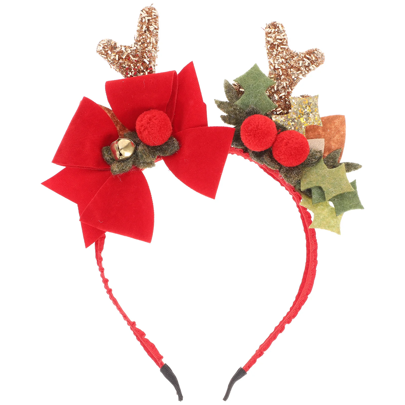 Hair Bands Hoop Christmas Headwear Children Girls Party Headdress Bow Tie Antler Headband