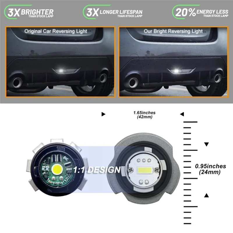 Led Backup Reverse Light Bulb For 2019+ Toyota Corolla E210 Yaris XP210/GR Yaris/Yaris Crossbz4x Prius Hybrid Hilux LW5B view 4
