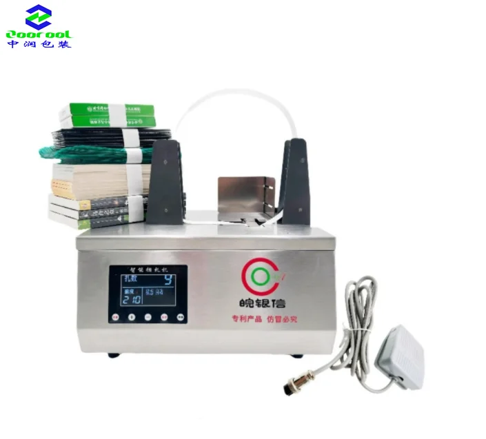 Banding Machine Automatic Factory Price Tabletop Band Strapping Machine Money Currency Banknote Strapping Machine for Bank
