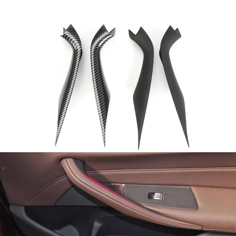 

G30 Car Interior Door Handle Cover Door Bowl Stickers Decoration Door Trim For BMW 5 series 520 523 525 530 528 535i 2018-2021