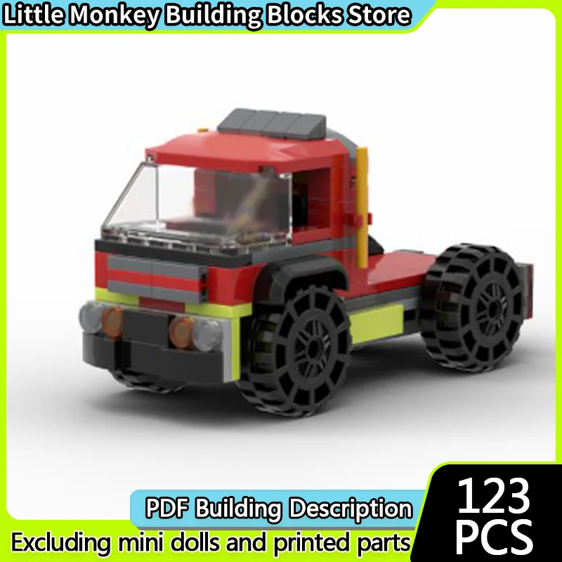 Speed Racing Car Model MOC Building Bricks Classic Transport Truck Modular Technology Children Holiday Gifts Assemble Toys Suit