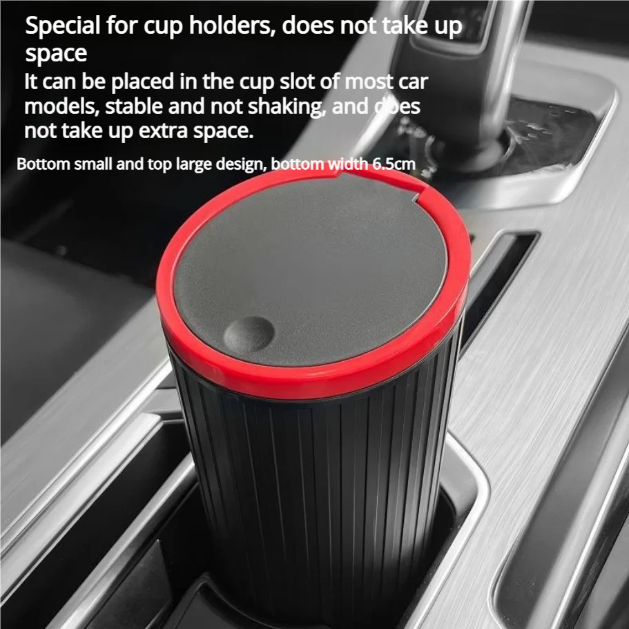 

Universal Car Trash Bin Can Mini Auto Dust Organizer Car Interior Rubbish Bag Garbage Container Storage Box Bucket Auto Accessor