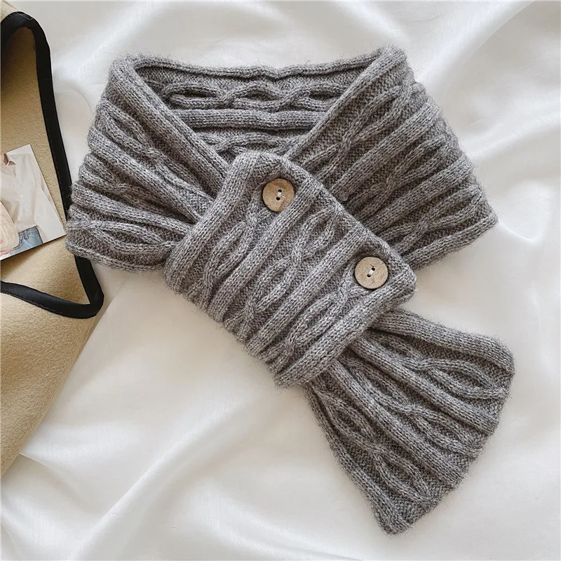 

Solid Color Small Scarf Women Versatile Autumn Winter Warm Neck Protecting Scarf Cute New Scarf Echarpe Scarves 4M990
