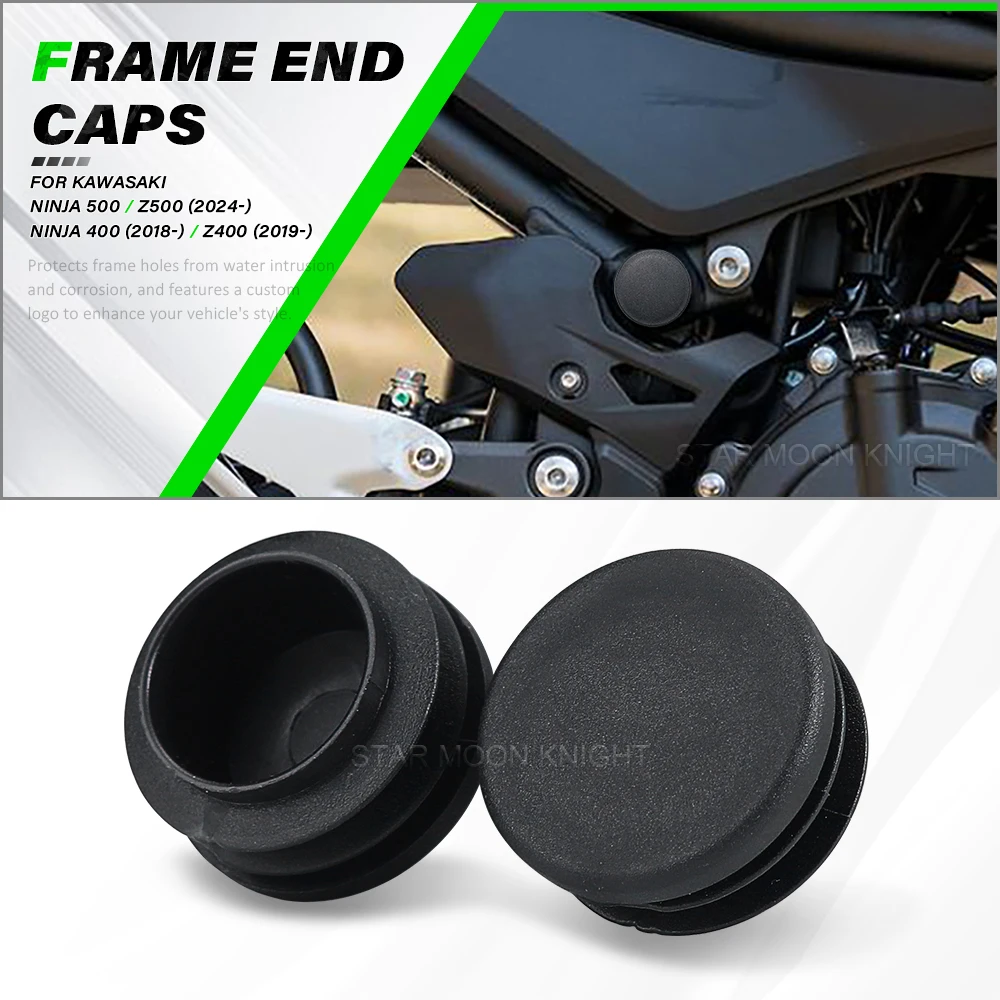 

Frame End Caps Cover For Kawasaki Ninja 500 Z500 (2024+) 400 Z400 2018 2019 Motorcycle Frame Hole Decorative Accessories