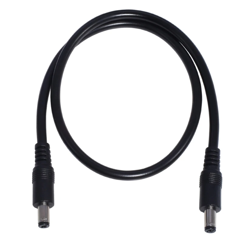 DC5521 to DC5521 Cable Cord,18AWG DC5.5m 2.1mm Male Plug to Male Power Supply Adapter Wire for LED Light Speaker