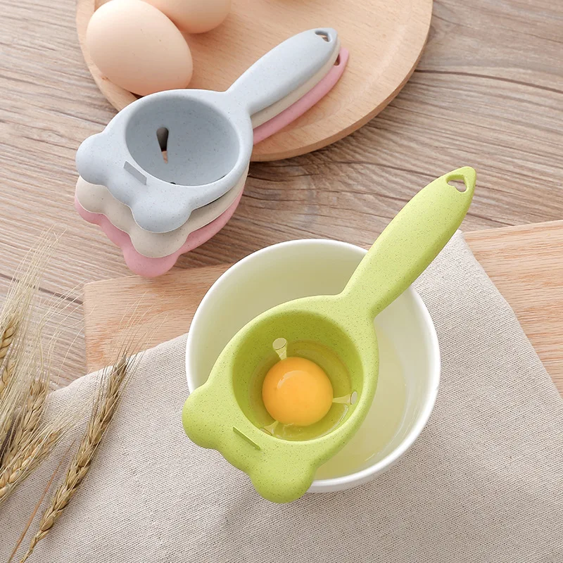 1PC Egg Yolk Separator Divider Plastic Convenient Household Eggs Tool Separates Sieve Cooking Baking Tool Kitchen Accessories