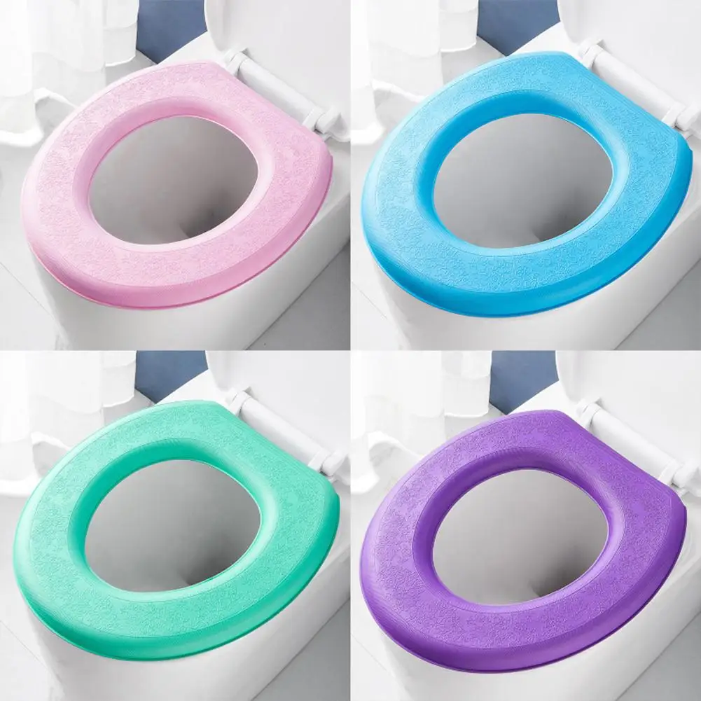 Foam Toilet Seat EVA Comfortable Warm Skin-friendly Soft Season Seat Bathroom Mat Toilet Quick-drying Waterproof Closestool A8Q3