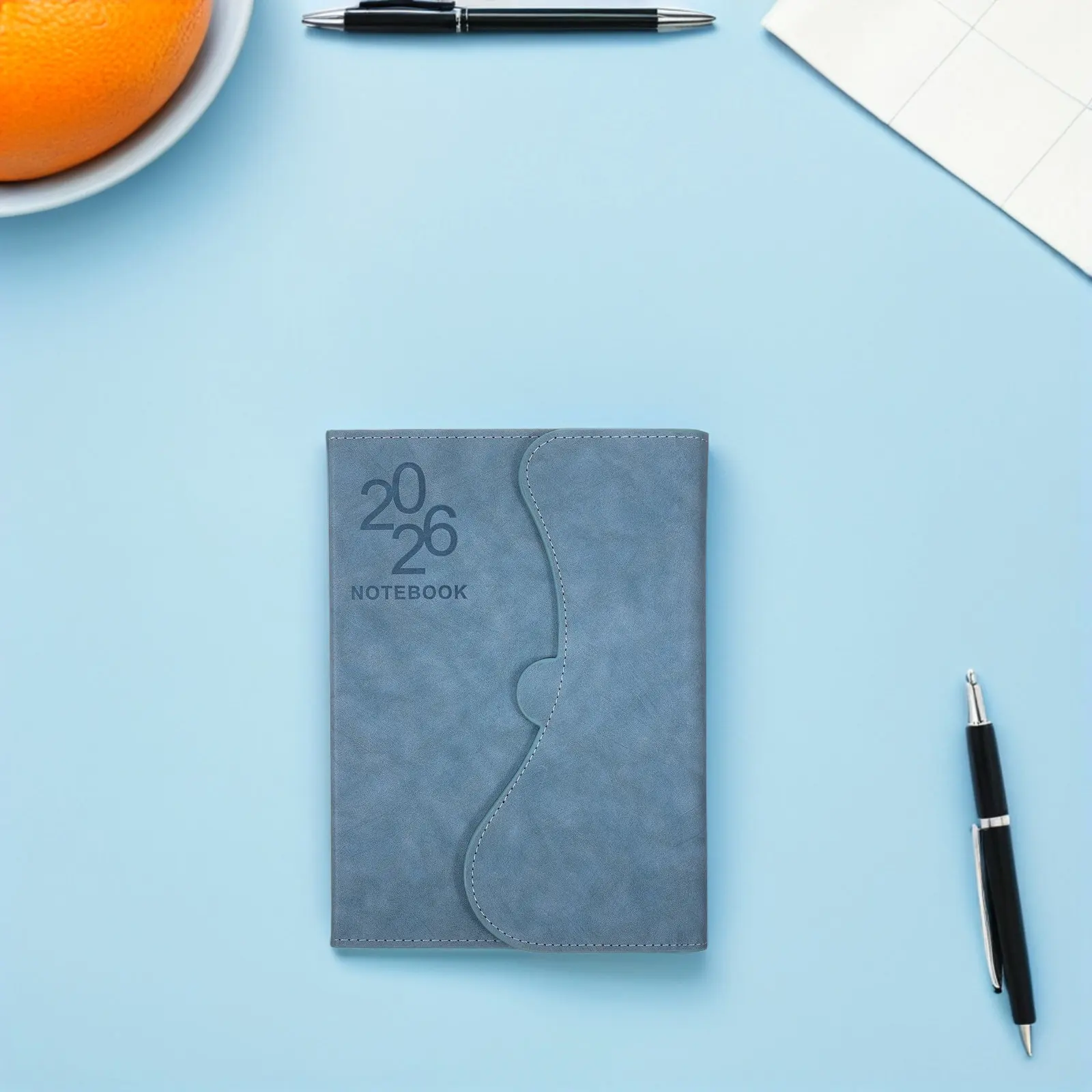 2026 Weekly Planner Notebook PU Daily Task Organizer Portable Compact Agenda Book for Students Professionals Habit
