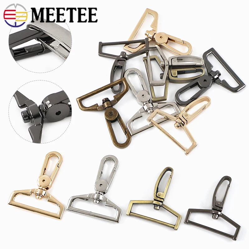 

2/5Pcs 38mm Metal Swivel Lobster Buckle Bag Strap Keychain Snap Hook Pet Collar Webbing Trigger Clip Clasp DIY Sewing Accessory