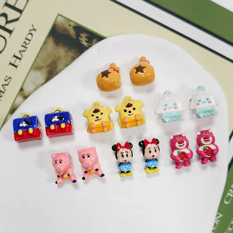 New Fashion Charm Original Minnie Charm Beads Suitable for Original Women's Bracelets Jewelry Accessories Gifts