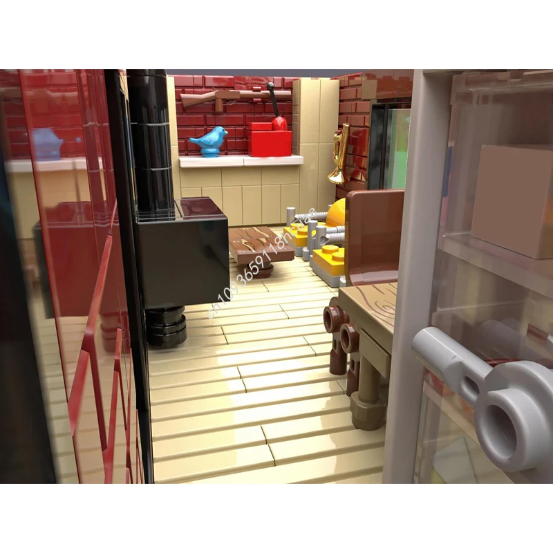 2309pcs MOC Vacation Cabin Summer Edition Architecture Building Blocks Christmas Toy to Develop Patience and Concentration Gift