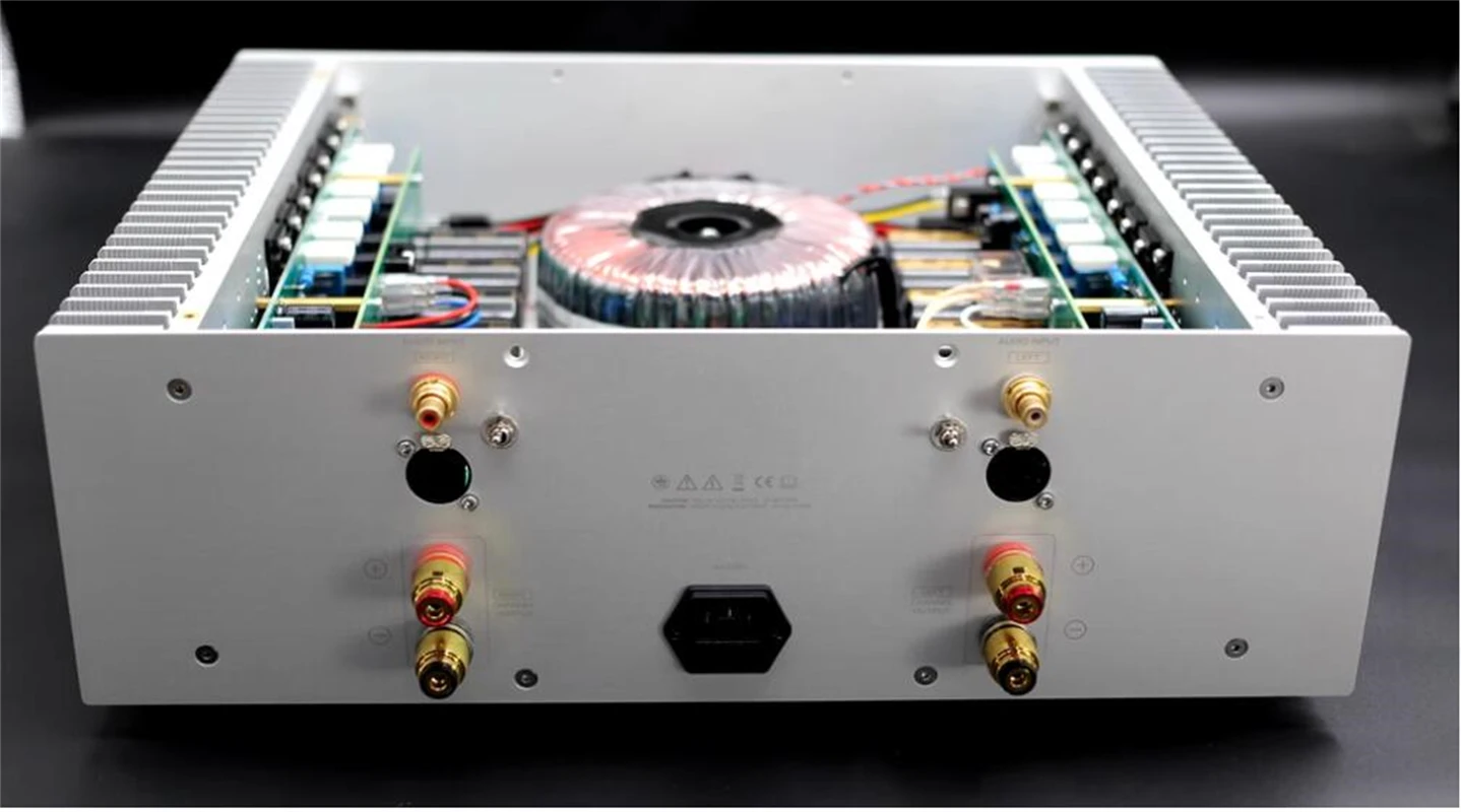 TransAudio High End MASTER FM801 Post Amplifier MJL4281 2N3440/5416 /250W/8Ω 500W/4Ω z pojedynczym zakończeniem + zbalansowane wejście 2-drożne