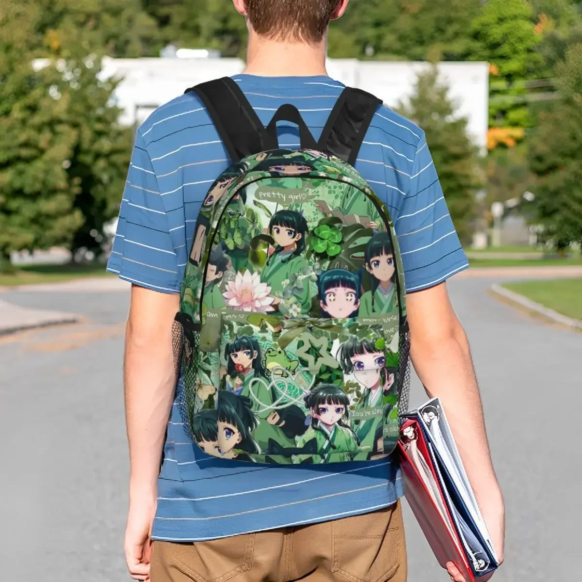 يوميات الصيدلية Maomao حقيبة الظهر للطلاب بنين بنات حقيبة كتب للأطفال حقيبة مدرسية حقائب كتف للكمبيوتر المحمول للرجال والنساء #5