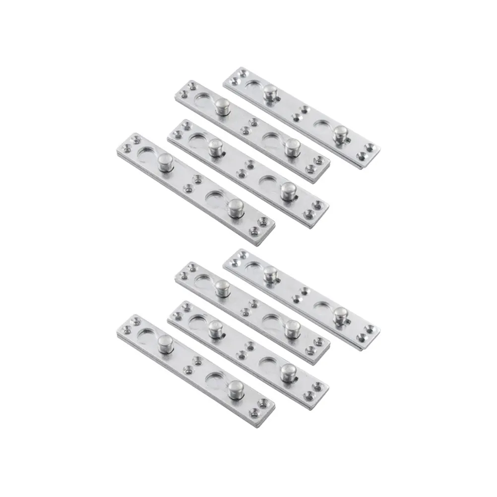 

8 Pcs Bed Hinge Connection Square Corners Connecting Wooden Frame Accessories Gemel Thicken Silver