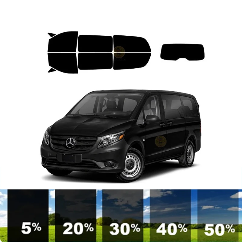 precut Removable Window Tint Film For Car 100% UVR Heat Insulation Carbon ﻿For MERCEDES-BENZ METRIS PASS VAN 2015-2022