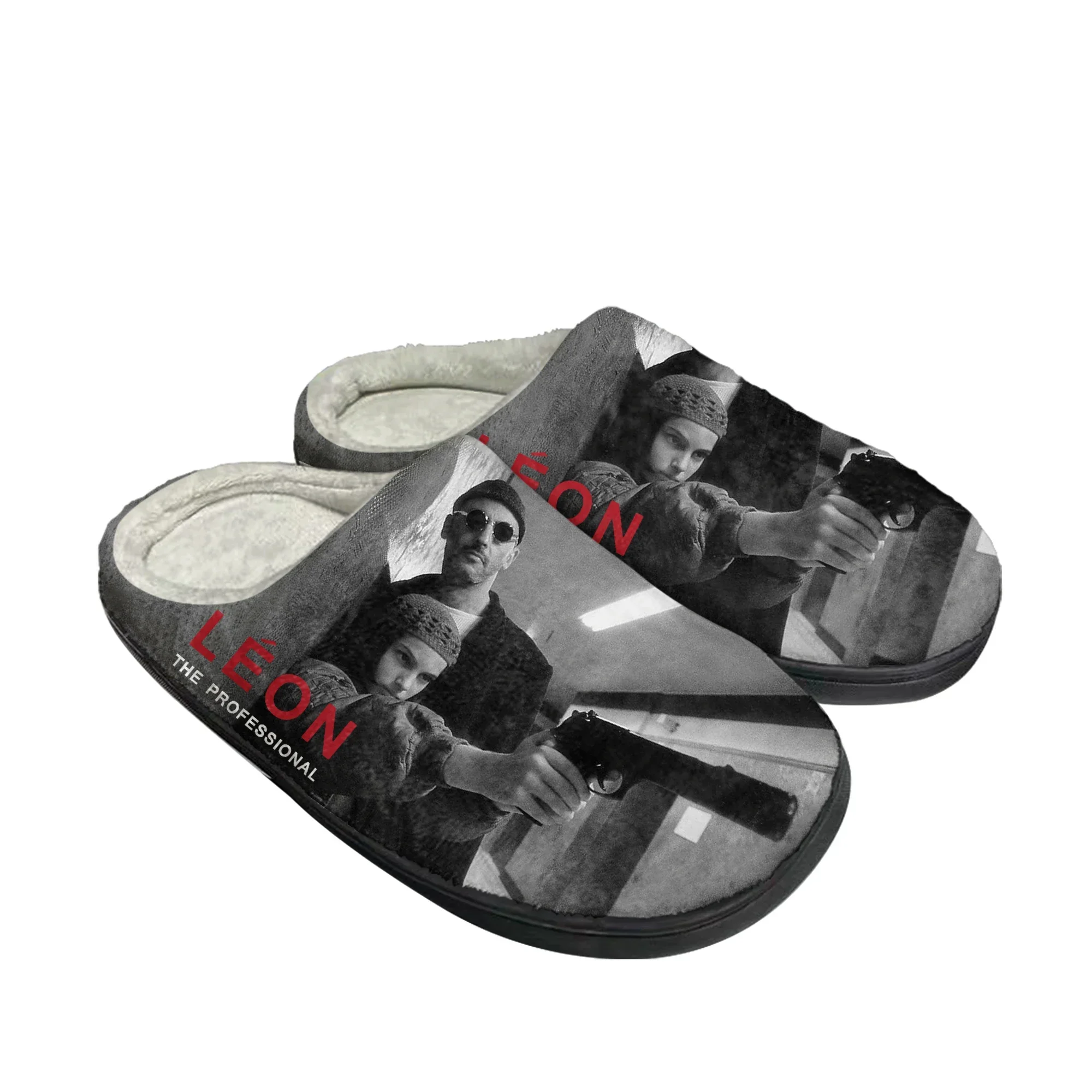 

LEON The Professional Léon Home Cotton Slippers Mens Womens Plush Bedroom Casual Keep Warm Shoes Indoor Customized Shoe