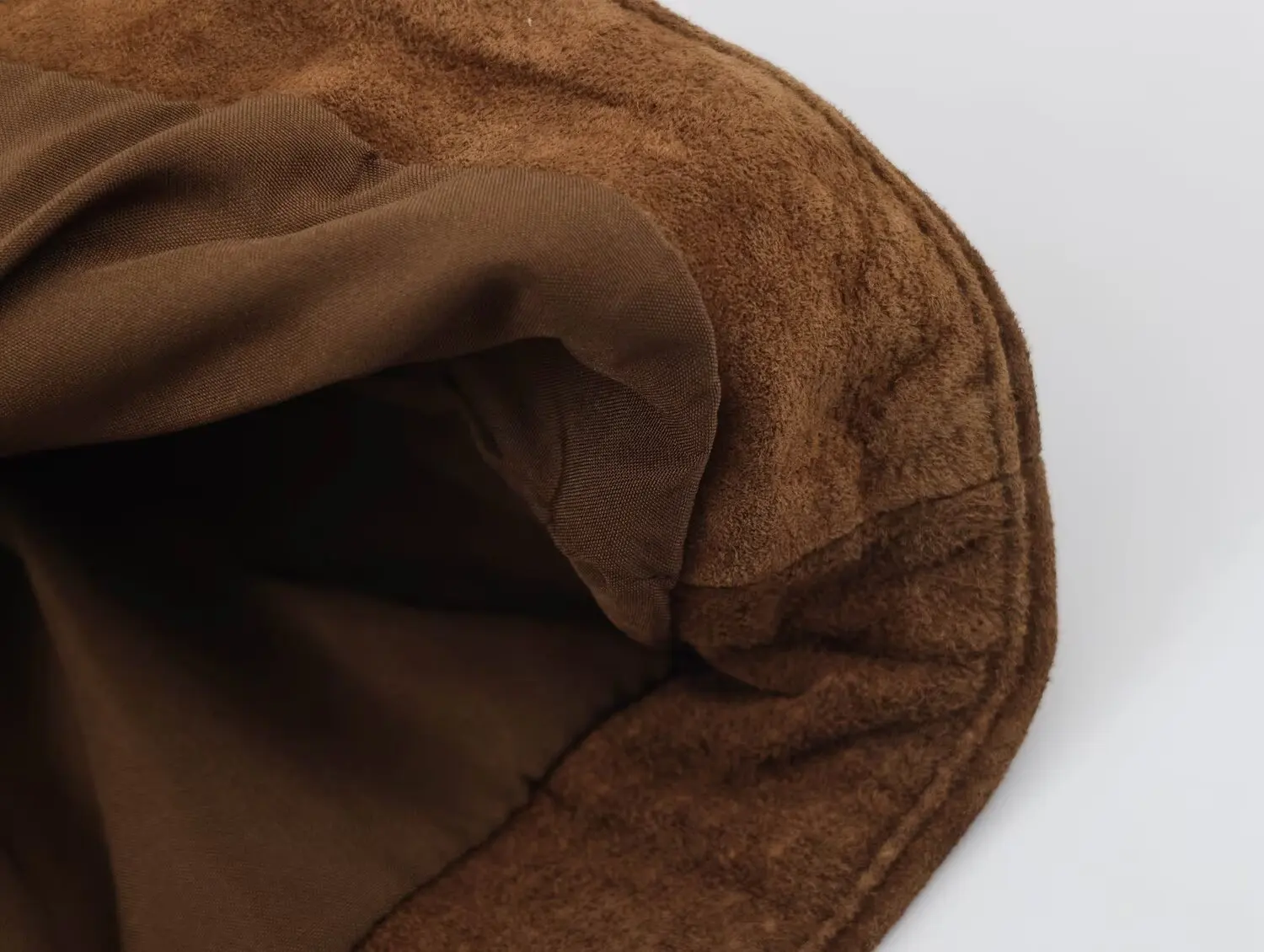 TFMLN Damenjacke aus braunem Kunstwildleder, Herbst/Winter, Stehkragen, lange Ärmel, Vintage-Reißverschluss, Damen-Streetwear, Neu – Detail 8