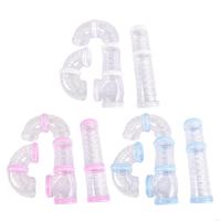 MXLA Hamster Tunnel Tube Toy Rabbits Toy Clear DIY Assemble Pipe for Hamster for Guinea Pigs, Gerbils Playtube Toy Tube