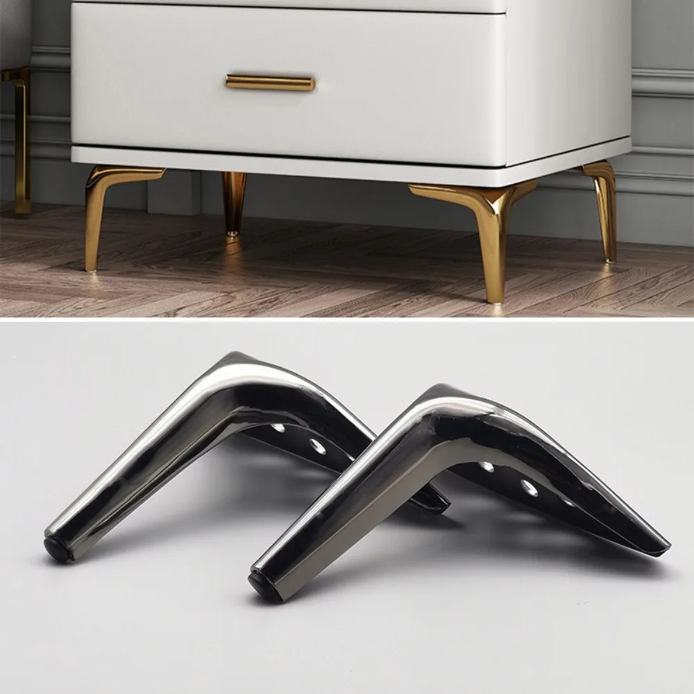 Light luxury semicircular metal sofa legs bathroom cabinet TV cabinet leg side cabinet coffee table support leg