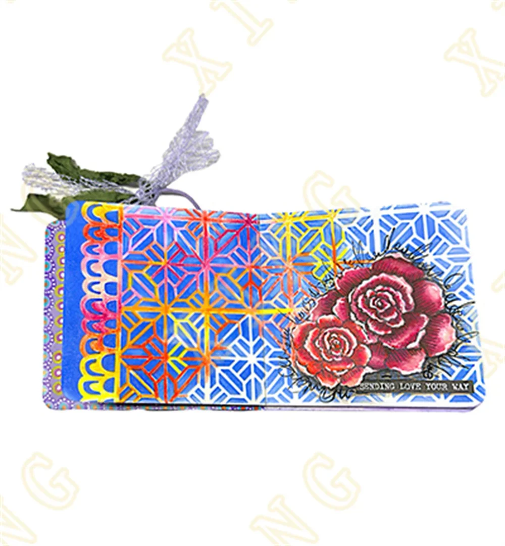 Playing Card Ournaling Deco Signature Stamps Stencils DIY Scrapbook Diary Decoration Embossed Paper Card Album Craft Template