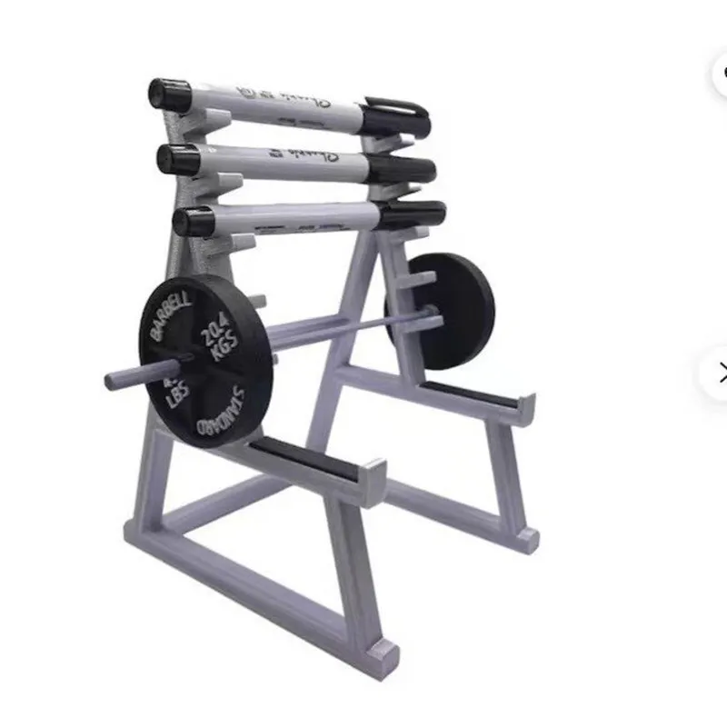Pen Storage Squat Rack Decoration Desk Barbell Rack Pen Holder Display Rack Portable Gym Theme Pen Rack With Barbells Weights