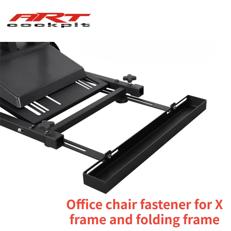 Adjustable fixing parts at the rear of the esports office swivel chair for racing simulator X stand and folding game stand