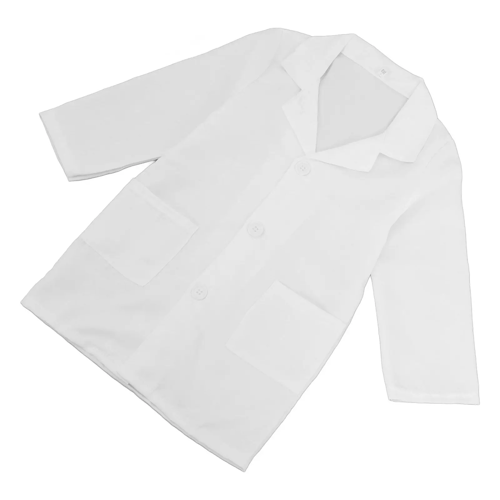 Kids White Lab Coat Long Sleeve Toddler Doctor Uniform Labcoat for Science Experiments Boys Girls Dress Up Costume Scientist