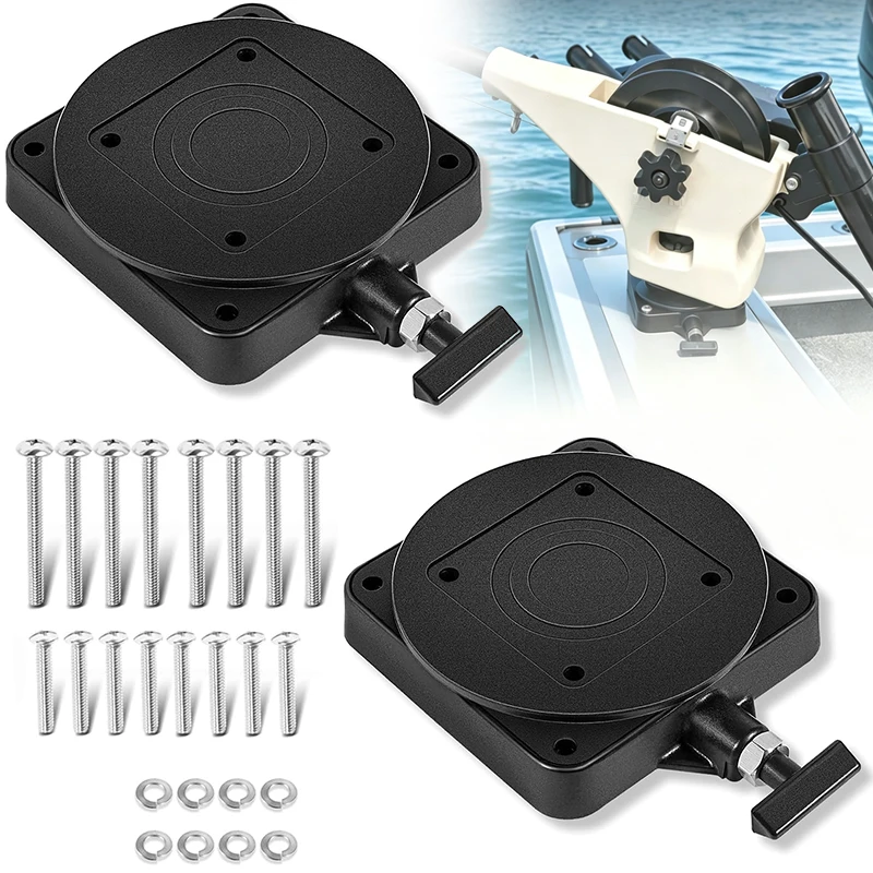 2207003 Low-Profile Swivel Mounting Base Compatible with Cannon Downrigger, 360° Rotating Base Replace for 2207003, 2998905