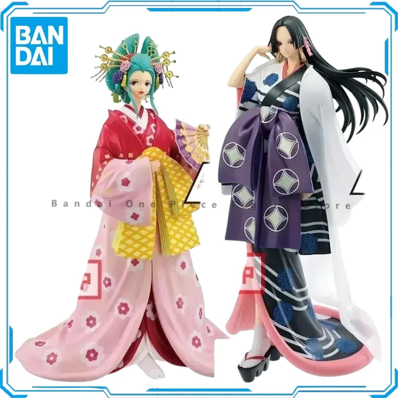 Bandai-One Piece Boa Hancock Kozuki Hiyori Law Figuras de Ação, Brinquedos de Animação, Modelo Colecionador, Anime Hobby Presentes, Original, Em Stock