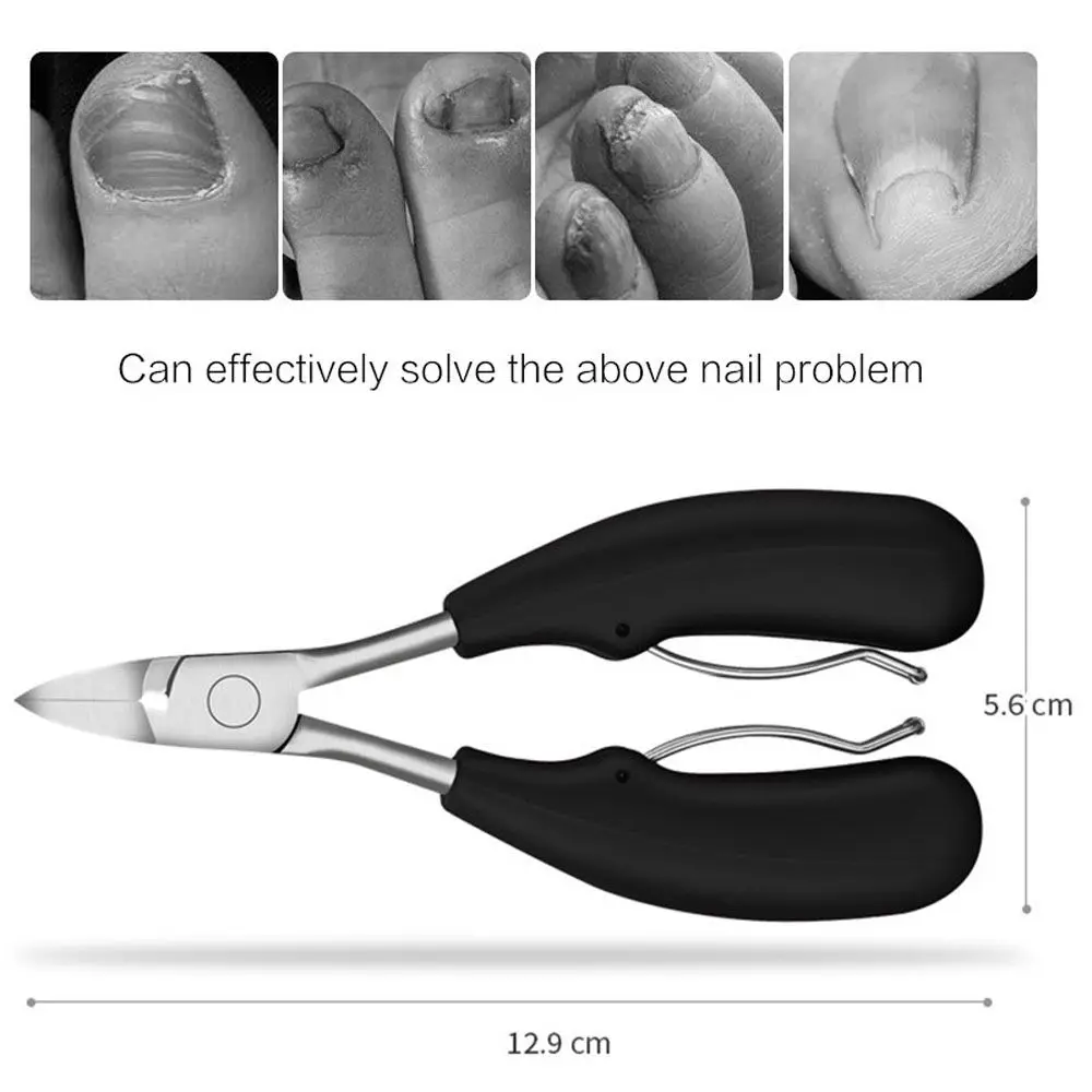 Rubber Handle Nail Clipper Nail Art Care Manicure Tool Edge Cutter Callus Shavers Nail Cuticle Nippers Nail Cutter Scissor