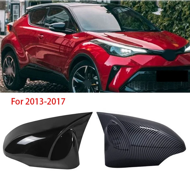 

1 Pair Of Horn Rearview Mirror Housings Reversing Mirror Cover Stickers For Toyota Camry 13-17 Camry Parts