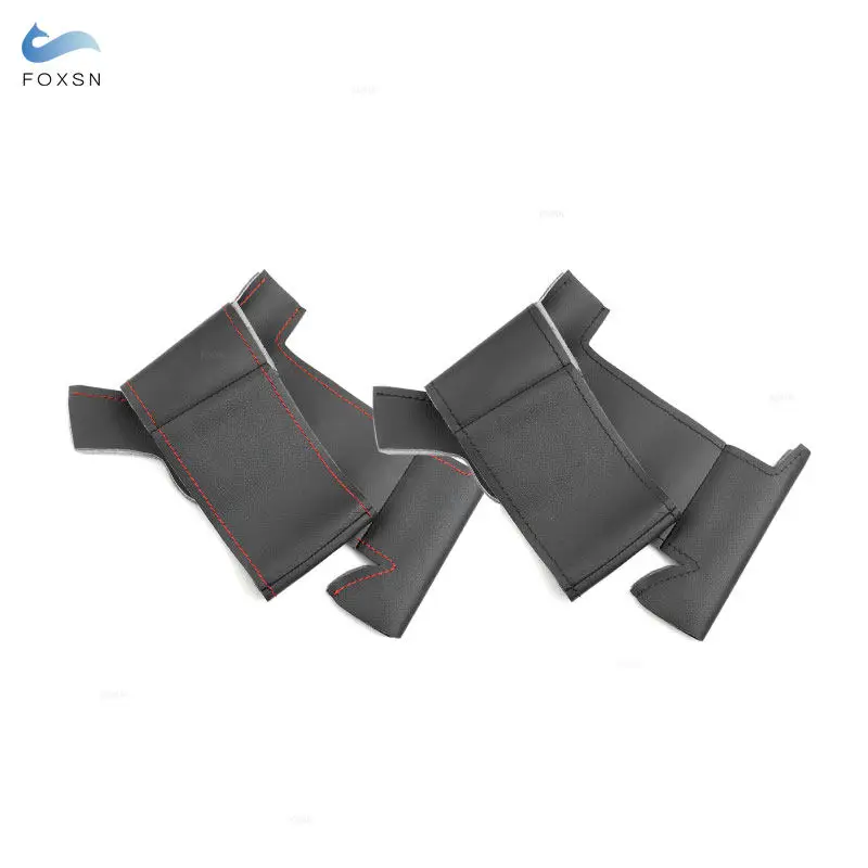 Car Interior Steering Wheel Cover Microfiber Leather with Needles Threads For Peugeot 308 2014 2015 2016 2017 2018 2019 2020