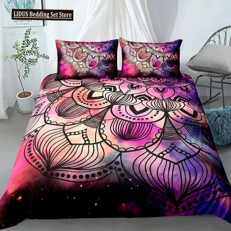 

Mandala Bedding Set Duvet Cover Bohemian Bedspreads Bed Sets Polyester Comforter Cover King Queen Full Double Twin Quilt Cover