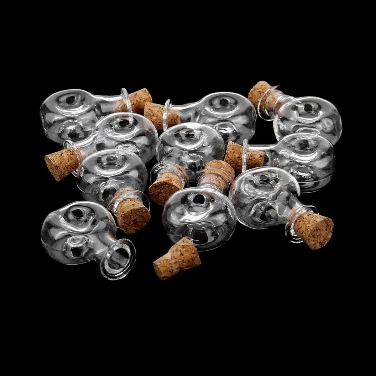 

10Pcs Clear Glass Wish Bottles Mini Jars Corks DIY Necklace Pendants Potpourri Decorations Gifts Glass Bottle