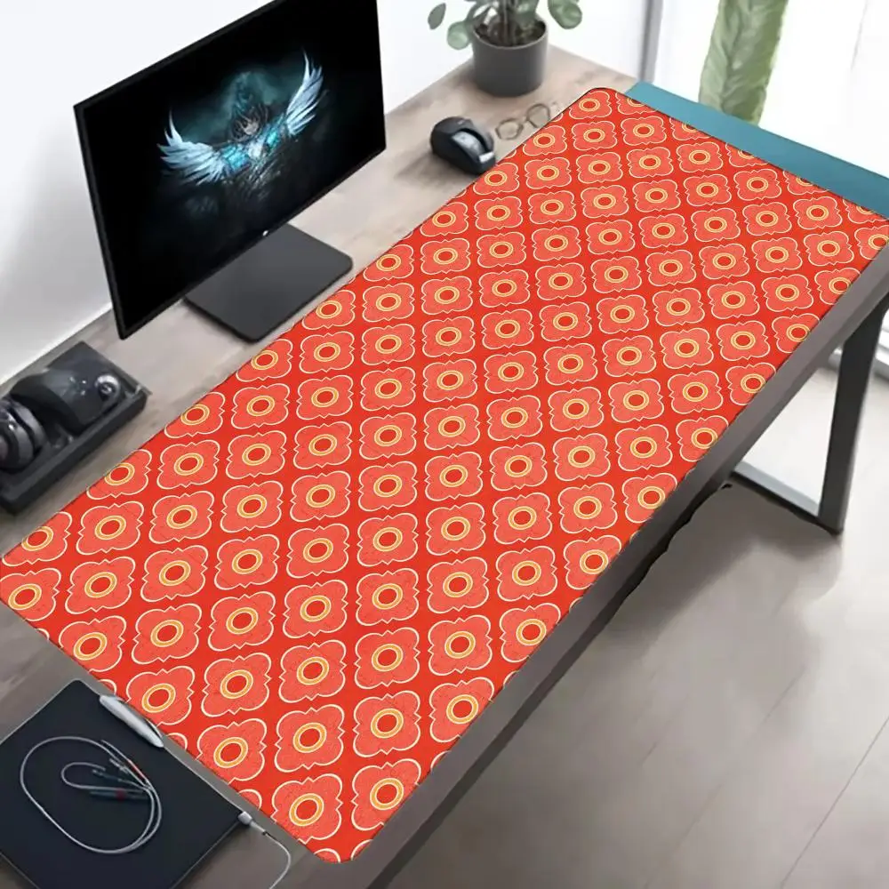 Japanese Blue Wave Texture Large Gaming Mouse Pad Non Slip Ukiyo-e Ocean Wave Retro Oriental Desk Mat PC Laptop Office Mousepads