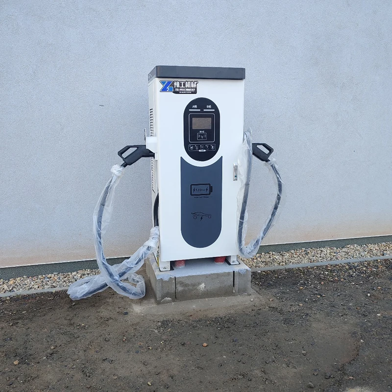 New Energy Electric Vehicle Fast Pile 120kw DC Station 22kw/100kw Double Gun Floor-Mounted EV Charger Supporting