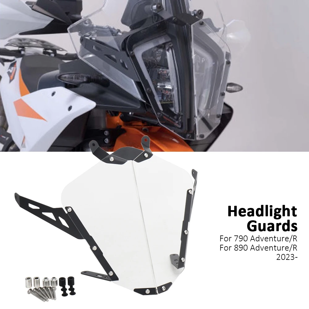 

Motorcycle Accessories New Headlight Grille Guard Cover Protector Kit For 890 Adventure ADV R 790 ADVENTURE adv R 2023 2024