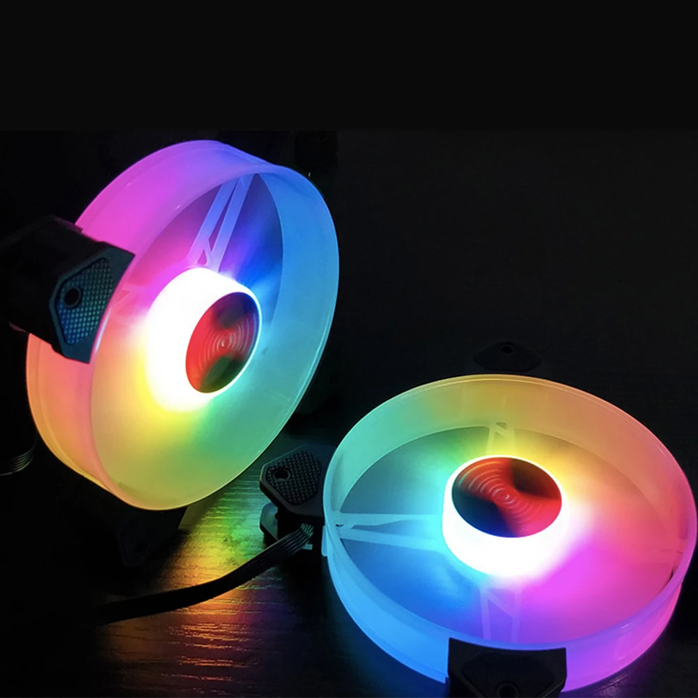 

6 шт. охлаждающий вентилятор для ПК Rgb, тихий, с высоким потоком воздуха 37,8 куб. футов компьютера, вентилятор, декоративный контроллер гидравлического подшипника для ноутбука