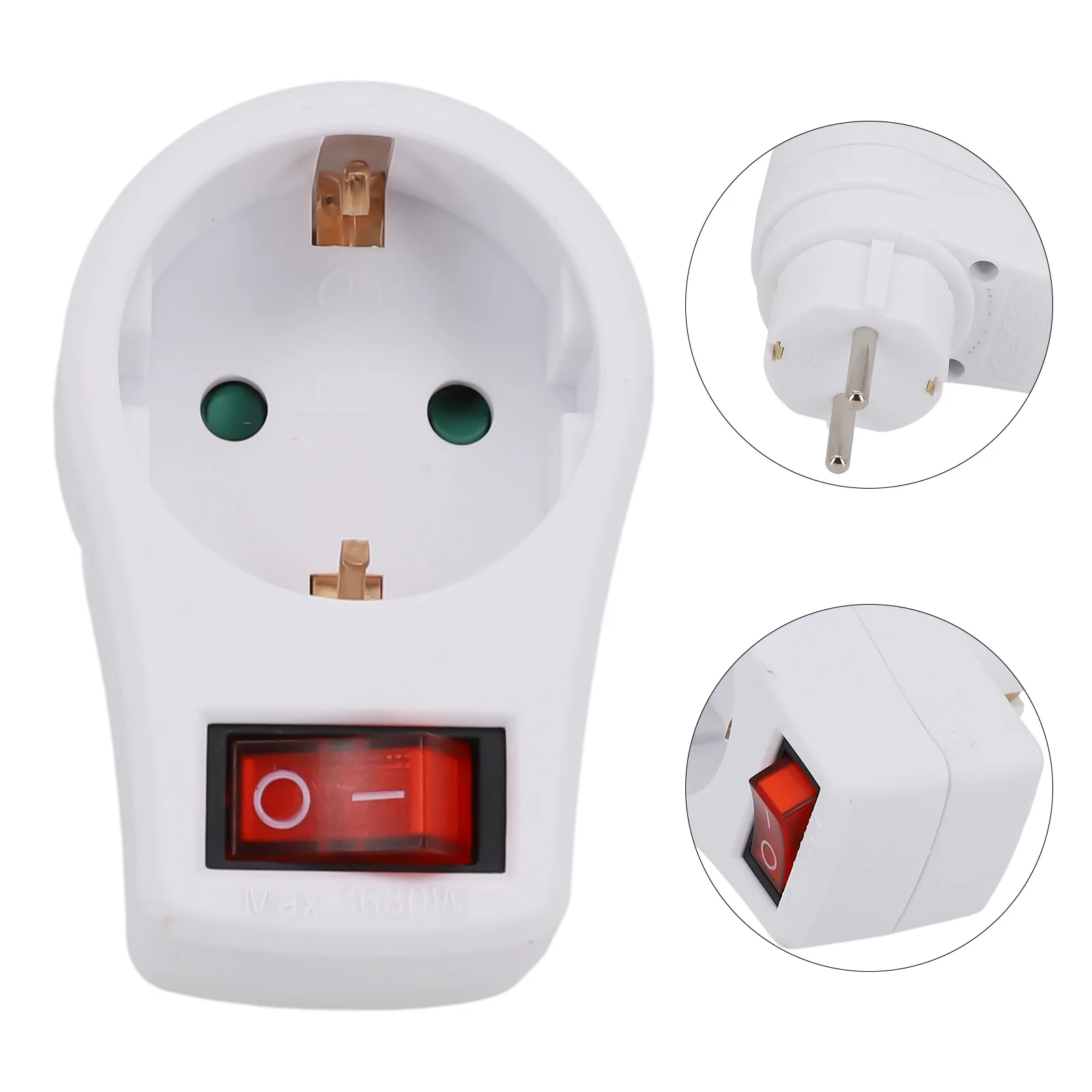 Socket Supplies Saves Money Switches Sockets Socket Outlet Flame Retardant PP Power Tool White With Switch 250V 16A