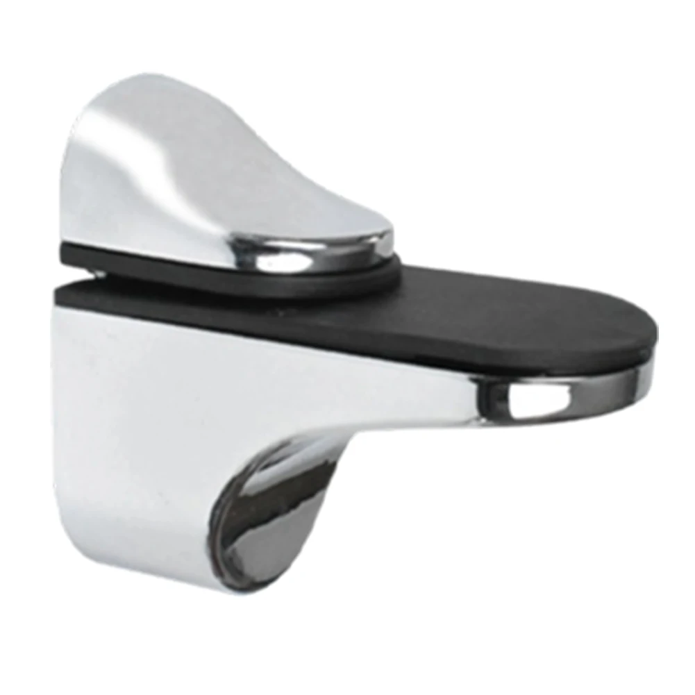 

Регулируемый кронштейн для стеклянной полки, настенная опора из цинкового сплава, подходит для стеклянных или деревянных полок в дисплеи или хранении