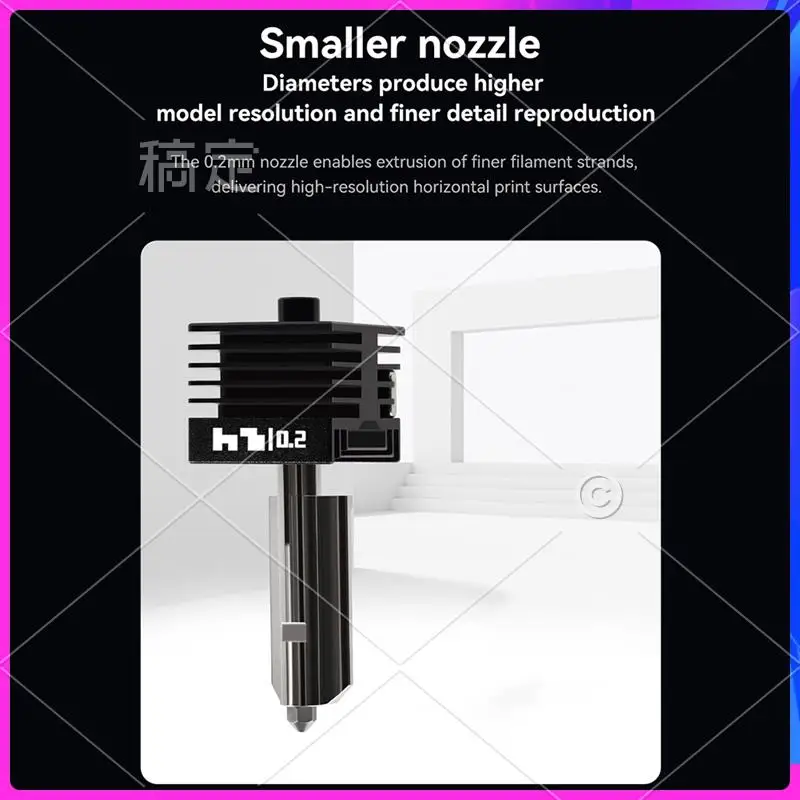 

AP-для Bambu Lab H2D Hotend для Bambu Lab A1 A1mini Hotend сопло из нержавеющей стали аксессуары для 3D-принтеров 0,2 мм